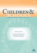 Cover image of current issue from Children & Schools
