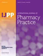 Cover image of current issue from International Journal of Pharmacy Practice
