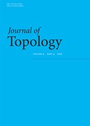 Cover image of current issue from Journal of Topology