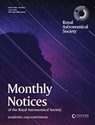 Cover image of current issue from Monthly Notices of the Royal Astronomical Society